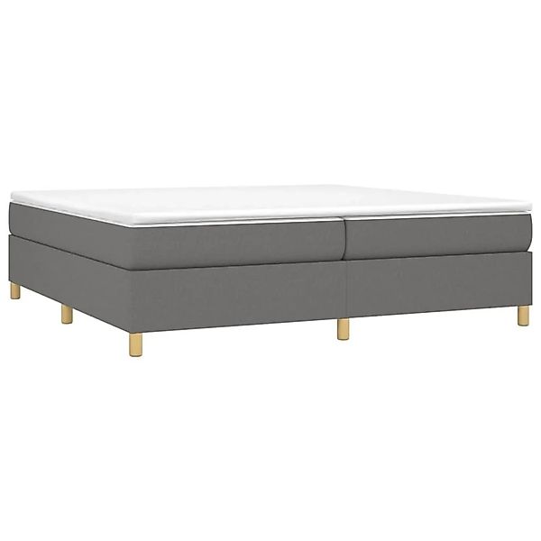 vidaXL Boxspringbett mit Matratze Dunkelgrau 200x200 cm Stoff 3144547 günstig online kaufen