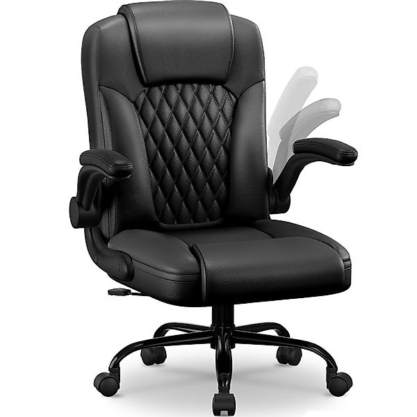 Homimaster Bürostuhl Ergonomisch, Kunstleder Schreibtischstuhl 90° günstig online kaufen