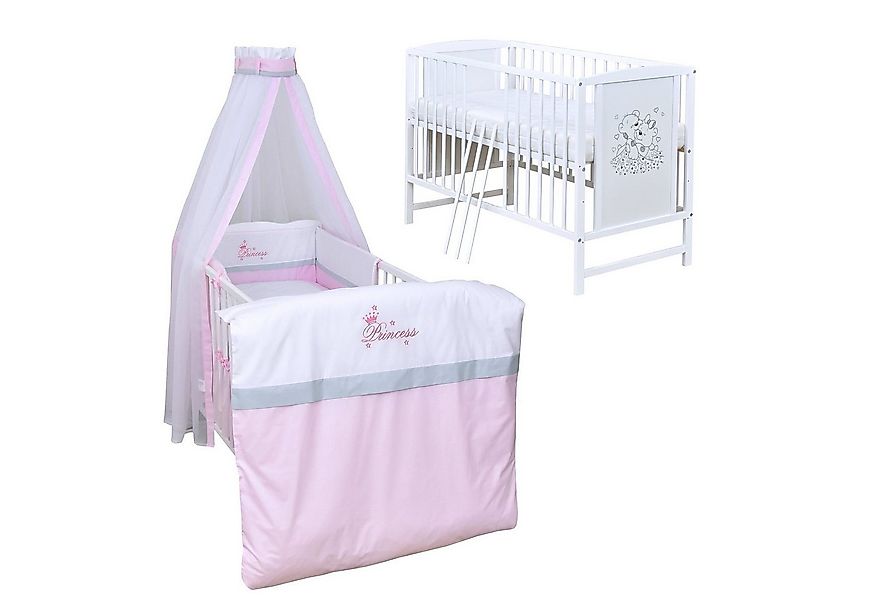 Baby-Delux Komplettbett Babybett Mia Komplettset, 10-tlg., Kinderbett 60x12 günstig online kaufen