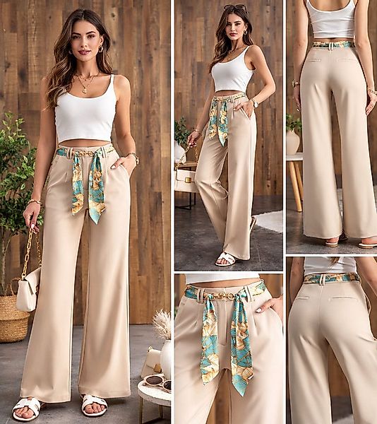 Sonderpostendiscount Stoffhose Damen Hose Hose Schwarz oder Beige Modell H0 günstig online kaufen