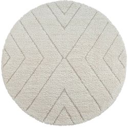 the carpet Teppich »Bahar Shaggy« rund 30 mm Höhe Shaggy eleganter Wohnzimm günstig online kaufen