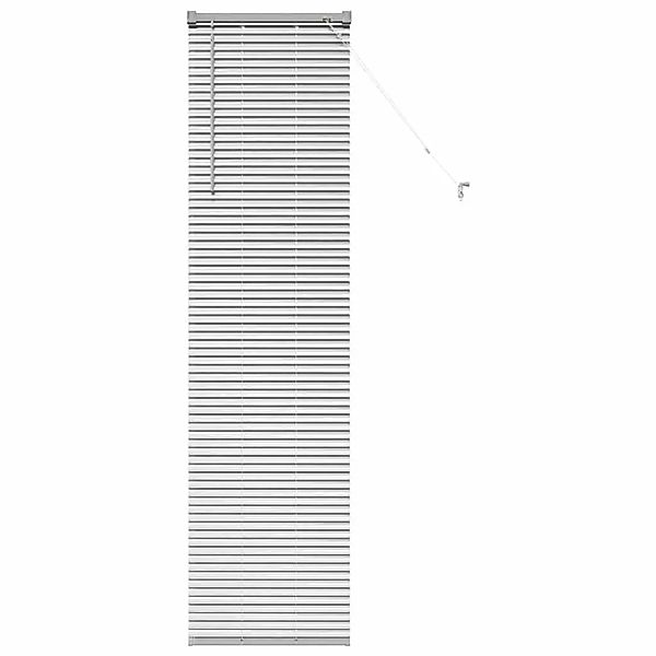 vidaXL Fensterjalousie mit Vorhängen Silber Aluminium 42005910 günstig online kaufen