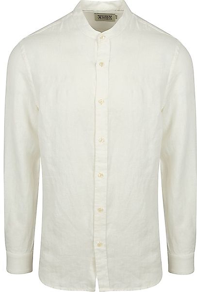 Scotch and Soda Leinen  Mao Hemd weiß - Größe XXL günstig online kaufen