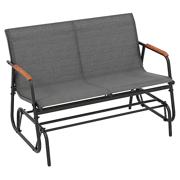 Costway Gartenbank Schaukelbank mit Atmungsaktivem Stoffsitz 300 kg günstig online kaufen