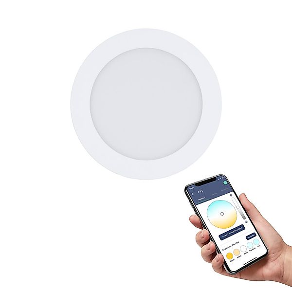 Eglo LED-Einbauleuchte Zigbee Fueva-Z Rund Weiß 10,5 W günstig online kaufen