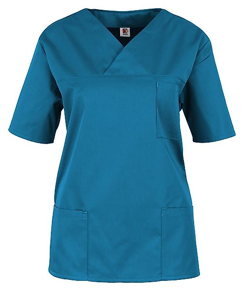 BEB Schlupfbluse beb MEDIZIN/PFLEGE Damen KASACK Kurzarm V-Neck Baumwollmix günstig online kaufen