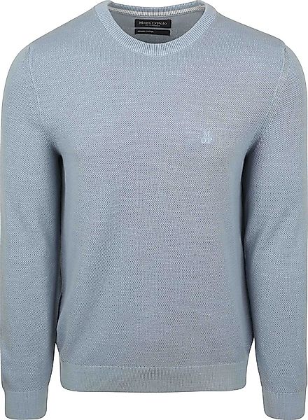 Marc O'Polo Pullover Heavy Piqué Hellblau - Größe XXL günstig online kaufen