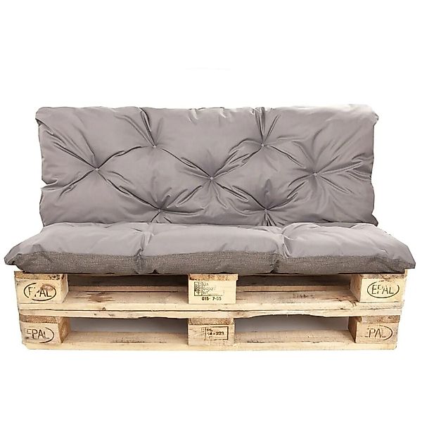 Setgarden Enkel Set Palettenkissen 120x60x50cm Sitzkissen + Rückenkissen 1t günstig online kaufen