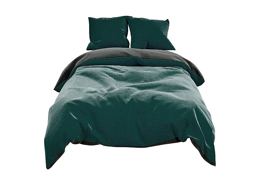 Visaggio Bettwäsche Winter Teddy Plüsch, Fleece, 4 teilig, Flauschig warmes günstig online kaufen