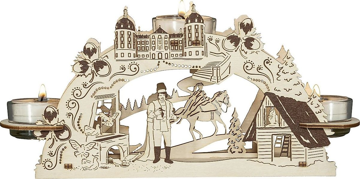 Saico GmbH Seiffen Teelichthalter Teelichthalter Drei Haselnüsse für Aschen günstig online kaufen