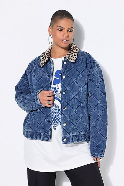 Studio Untold Sommerjacke Stepp-Blouson Blouson Shape Leo-Fleecekragen günstig online kaufen