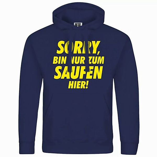 deinshirt Kapuzenpullover Herren Kapuzenpullover Sorry bin nur zum saufen h günstig online kaufen