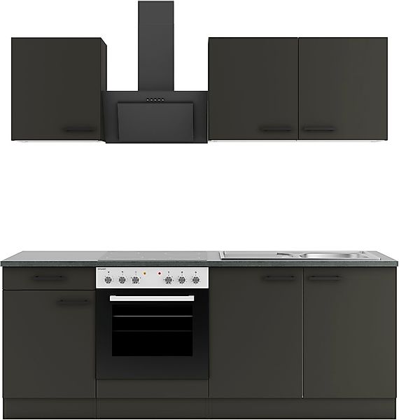 OPTIFIT Küchenzeile "Palma" Breite 210 cm, wahlweise mit E-Geräten, seitenv günstig online kaufen