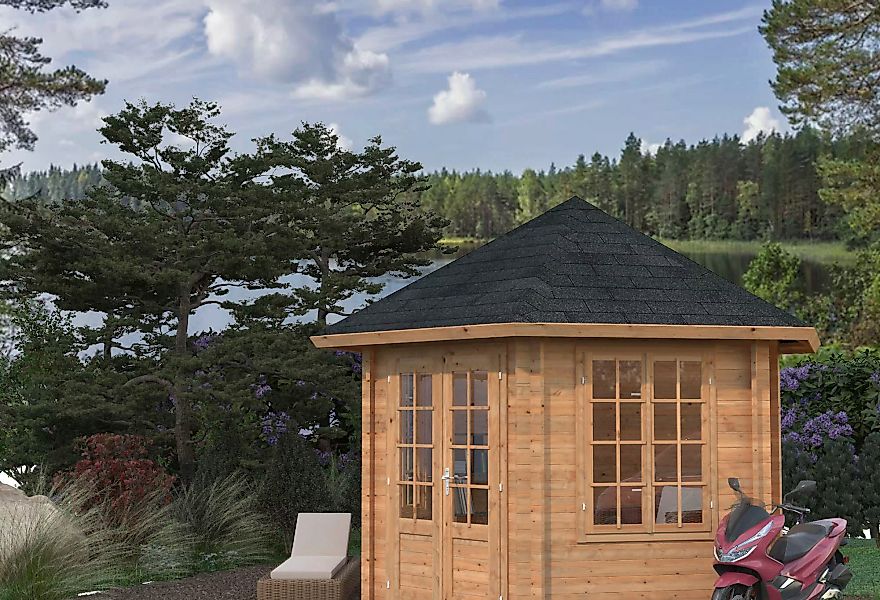 Palmako Gartenhaus "Pavillon Hanna", grau günstig online kaufen