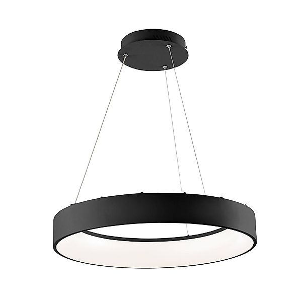 LED-Pendellampe Noah, schwarz, Ø 60 cm, Metall, CCT günstig online kaufen