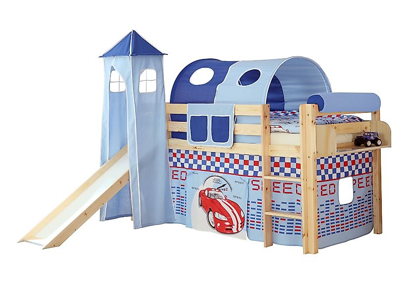 Ticaa Hochbett Rutschbett mit Turm "Kasper" günstig online kaufen