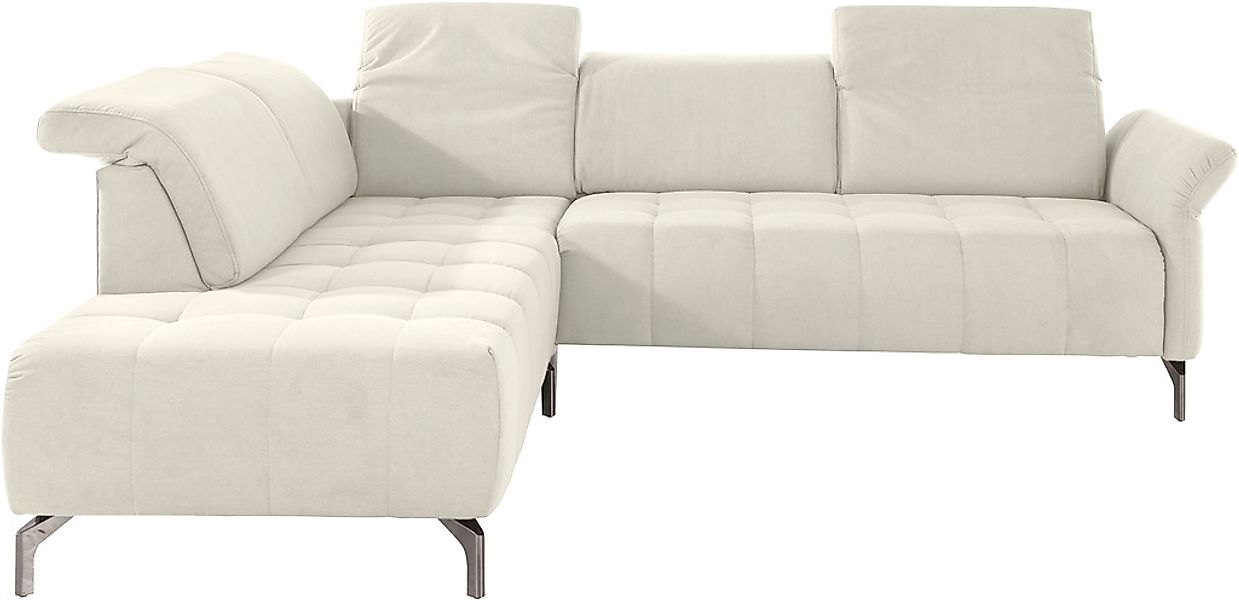 INOSIGN Ecksofa »Fresh L-Form«, Federkern, wahlweise Kopfteilverstellung un günstig online kaufen