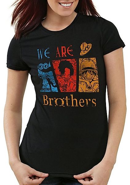 style3 T-Shirt We are Brothers One Piece Ruffy Ace Piraten luffy anime mang günstig online kaufen