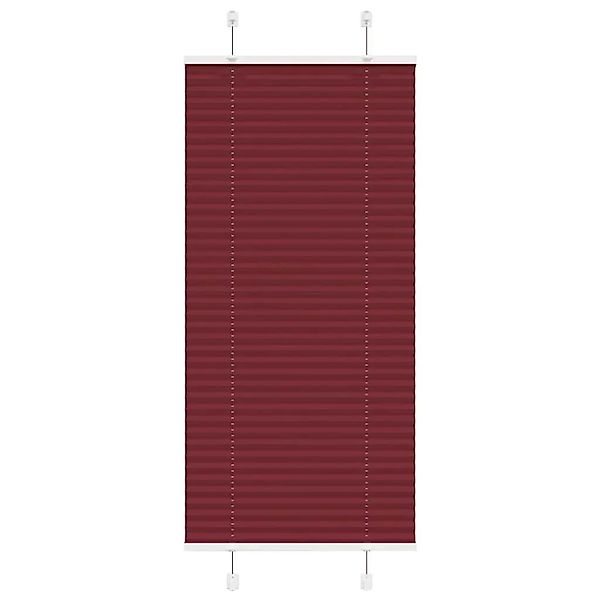 vidaXL Plissee Bordeauxrot 55x100 cm Stoffbreite 54,4 cm Polyester 4015219 günstig online kaufen