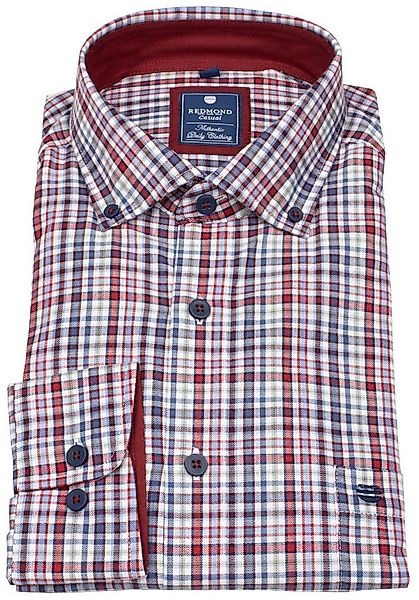 Redmond Karohemd Button-Down-Kragen günstig online kaufen