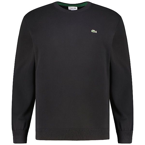 LACOSTE Feinstrickpullover aus Biobaumwolle Farbe schwarz Größe: 3XL günstig online kaufen