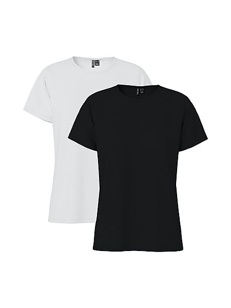 pieces Kurzarmshirt PCAMIRA SS TEE 2-PACK günstig online kaufen