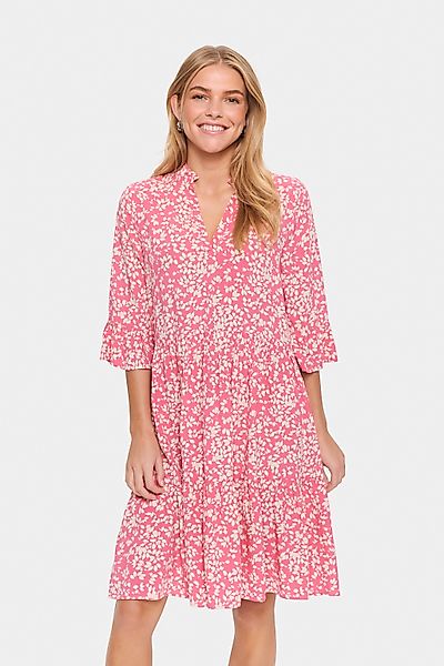 Saint Tropez Blusenkleid "EdaSZ Dress" Sommerkleid, Tunikakleid mit Volant günstig online kaufen