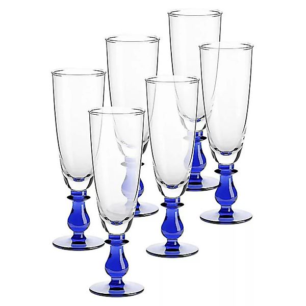 Eiscremeglas 6er-Set Calabria Amore Vero 24,5cm blau günstig online kaufen