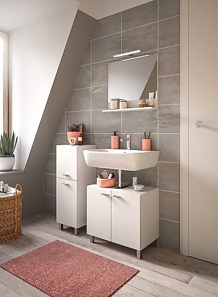 welltime Badmöbel-Set »Tampa, Breite 102cm, 3-teilig«, (3 St.), Waschbecken günstig online kaufen