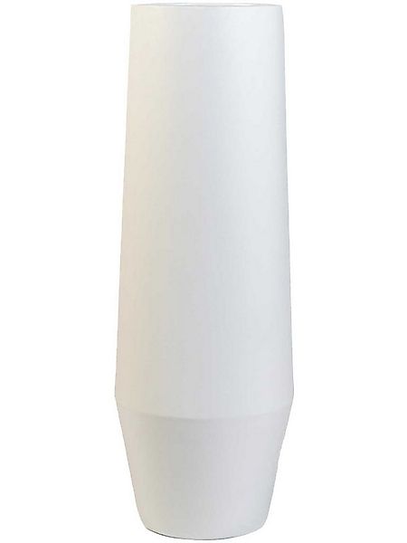 VIVANNO Bodenvase Fiberglas BERBELO Rund - Weiß Matt (1 St), 28x80 cm günstig online kaufen