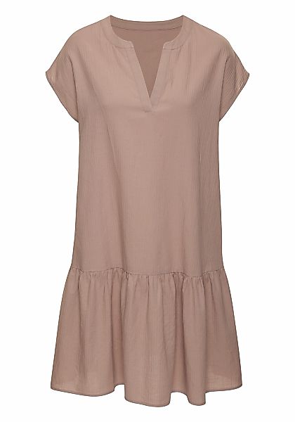Vivance aus strukturierter Ware, Volant, Tunikakleid, Sommerkleid, Basic günstig online kaufen