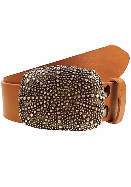 Rettungsring Gürtel Ledergürtel mit austauschbarer Schließe "Strahl Noppen günstig online kaufen