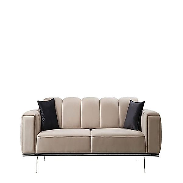 Xlmoebel 3-Sitzer Dreisitzer Luxus Stoffcouch in Beige - Polstersofa mit 3 günstig online kaufen