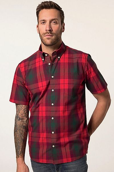 JP1880 Kurzarmhemd Karohemd Halbarm Buttondown-Kragen Modern Fit günstig online kaufen