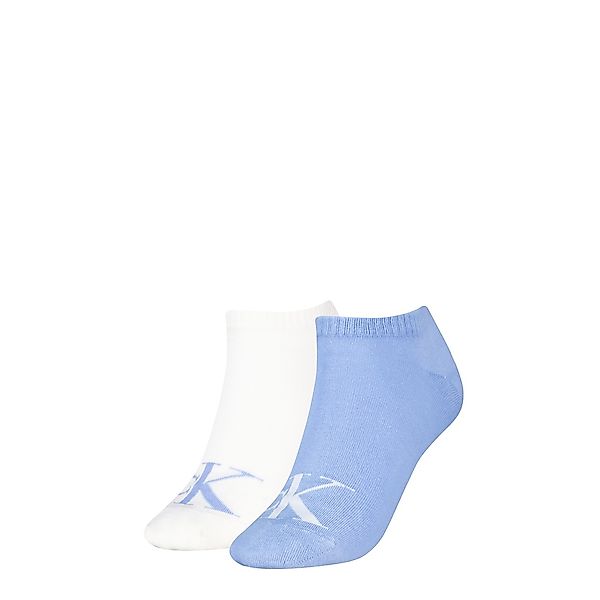 Calvin Klein Jeans Sneakersocken "CKJ WOMEN SNEAKER MONOGRAM" 2 Paar, Rippe günstig online kaufen