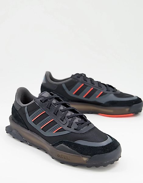 adidas Originals – Modern Indoor – Sneaker in Schwarz und Rot günstig online kaufen