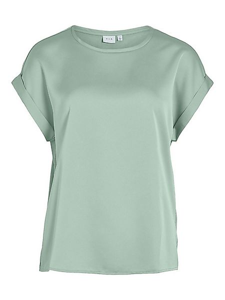 Vila T-Shirt Satin Blusen Kurzarm Basic Glänzend VIELLETTE VIELLETTE S/S SA günstig online kaufen