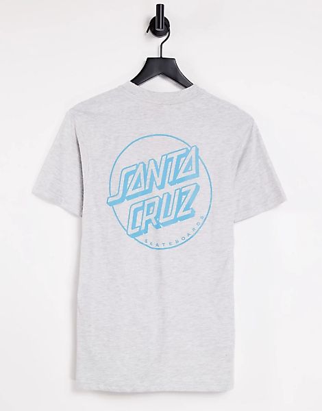 Santa Cruz – Opus Dot – Gestreiftes T-Shirt in Grau günstig online kaufen