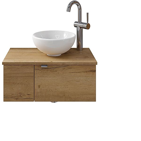 Pelipal Einzelwaschtisch Serie 6915 61 cm Eiche mit Softclose günstig online kaufen