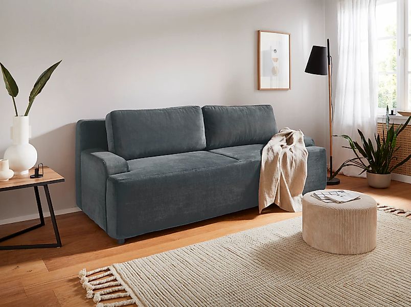 Home affaire Schlafsofa "Halbschlaf" mit Bettfunktion und Bettkasten günstig online kaufen