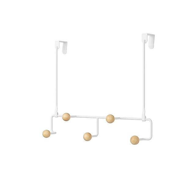 Umbra Türgarderobe Estique, mit 5 Haken, ohne Bohren, Weiß günstig online kaufen