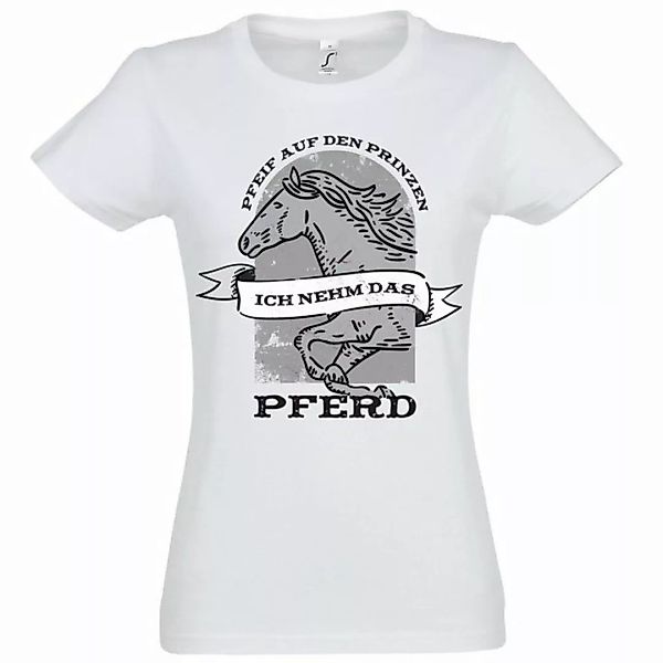 Youth Designz T-Shirt "Pfeif auf den Prinzen, ich nehm das Pferd" Damen T-S günstig online kaufen