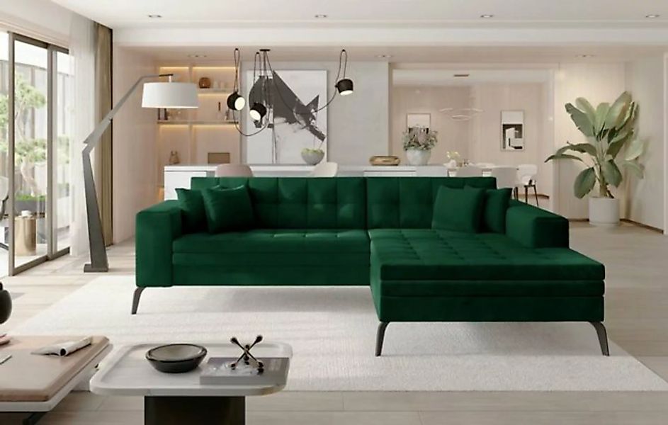 JVmoebel Ecksofa, Design Ecksofa Schlafsofa Bettfunktion Sofa Couch Polster günstig online kaufen