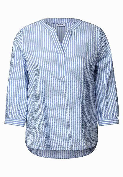 CECIL Blusenshirt Gestreifte Seersucker Bluse (1-tlg) günstig online kaufen