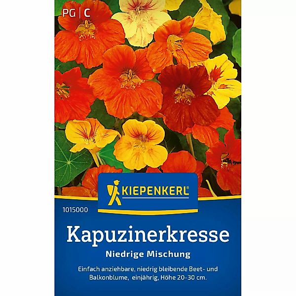 Kiepenkerl Kapuzinerkresse Niedrige Mischung Mehrfarbig günstig online kaufen