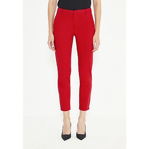 Just Like You  Hosen Rote Skinny-Fit-Damenhose mit mittlerer Taille günstig online kaufen
