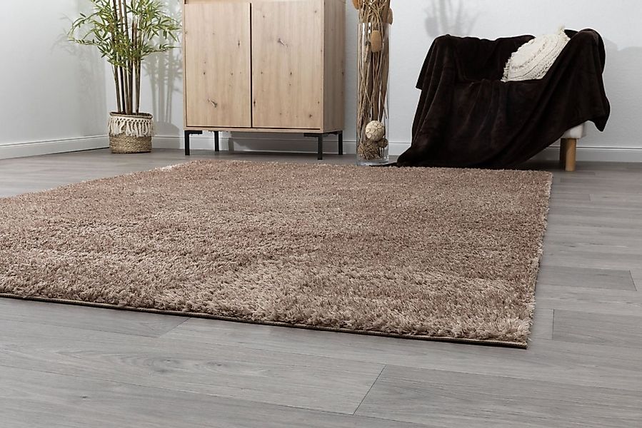 Steffensmeier Hochflor-Teppich Kimo, Rechteckig, Shaggy, Langflor, Kunstfel günstig online kaufen