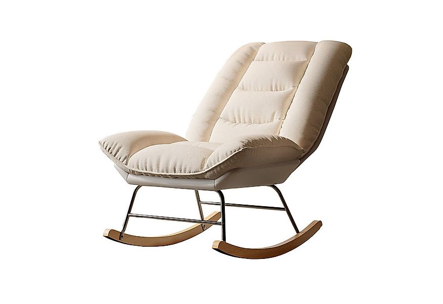 FUROKOY Schaukelstuhl Schaukelstuhl Stillsessel Relaxsessel mit hoher Rücke günstig online kaufen