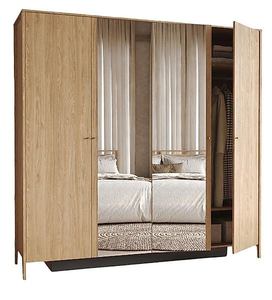 Compleo Kleiderschrank mit 4 Türen und günstig online kaufen
