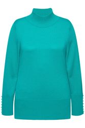 Ulla Popken Strickpullover Pullover Woll-Seidenmischung Stehkragen günstig online kaufen